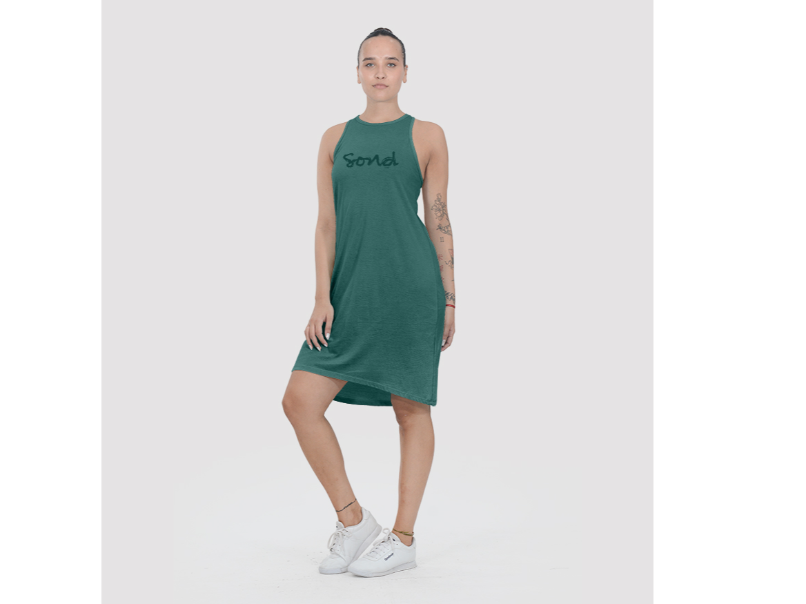 VESTIDO MUSCULOSA CORTO JERSEY LIVIANO