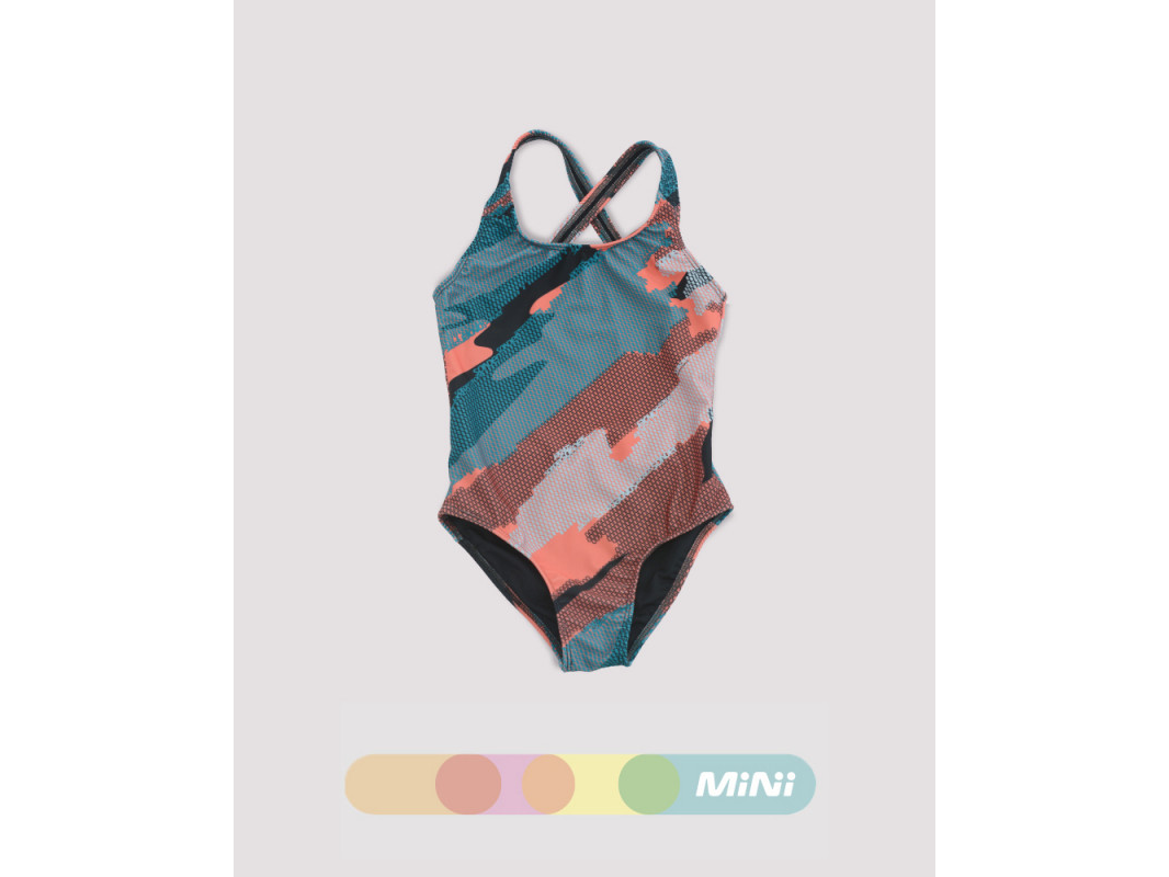 MALLA NATACION ABIERTA NIÑA LYCRA ESTAMPADA