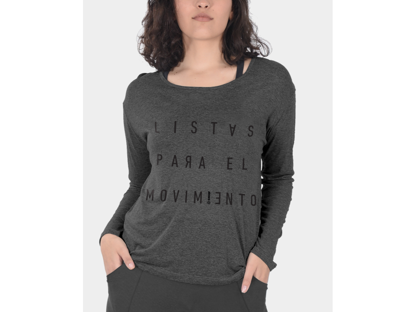 REMERA MANGA LARGA CORTA Y SUELTA DAMA JERSEY