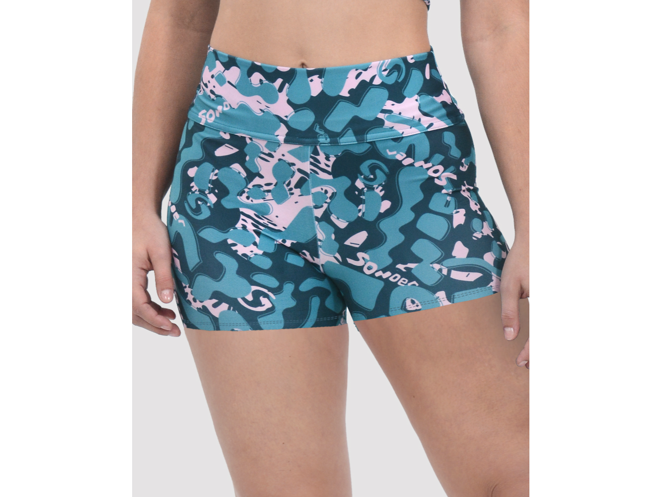 SHORT LYCRA FAJA ESTAMPADA