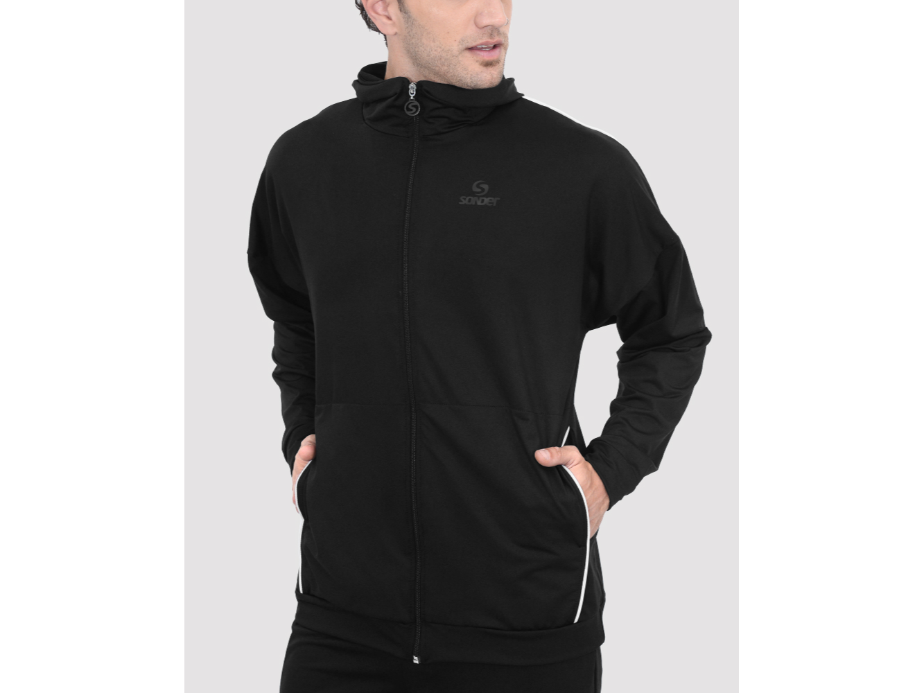 CAMPERA MICROFIBRA FRIZADA CON CAPUCHA