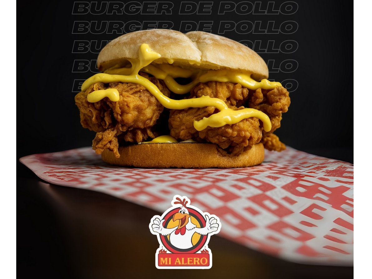 Burger De Pollo Frito