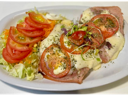 Milanesa de lomo a la napolitana