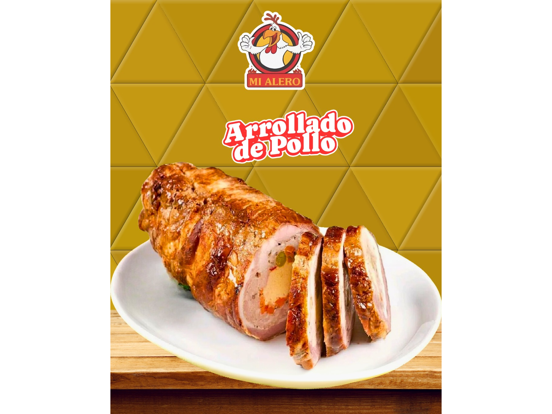 Arrollado de pollo