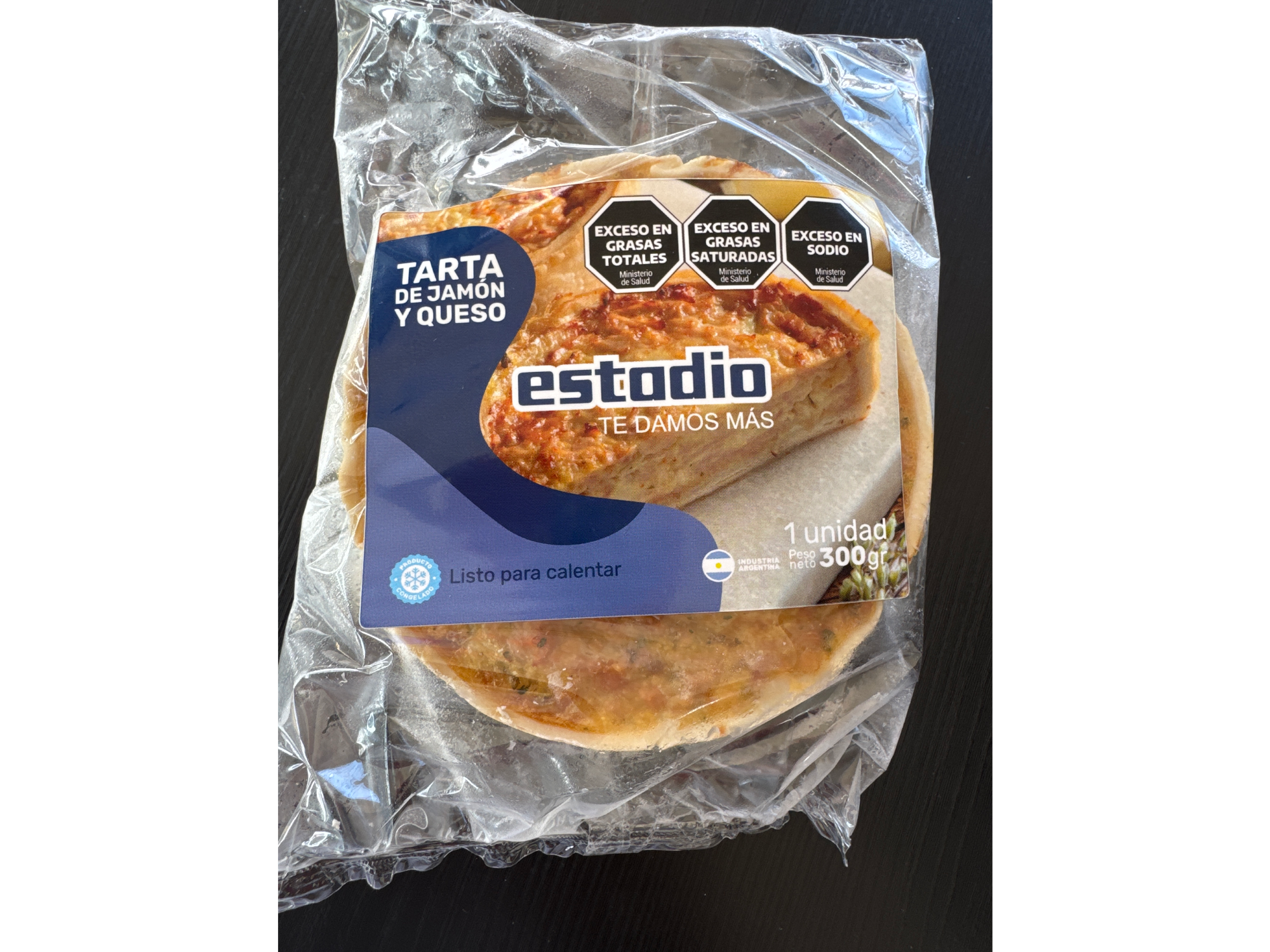 Mini tarta jamón y queso