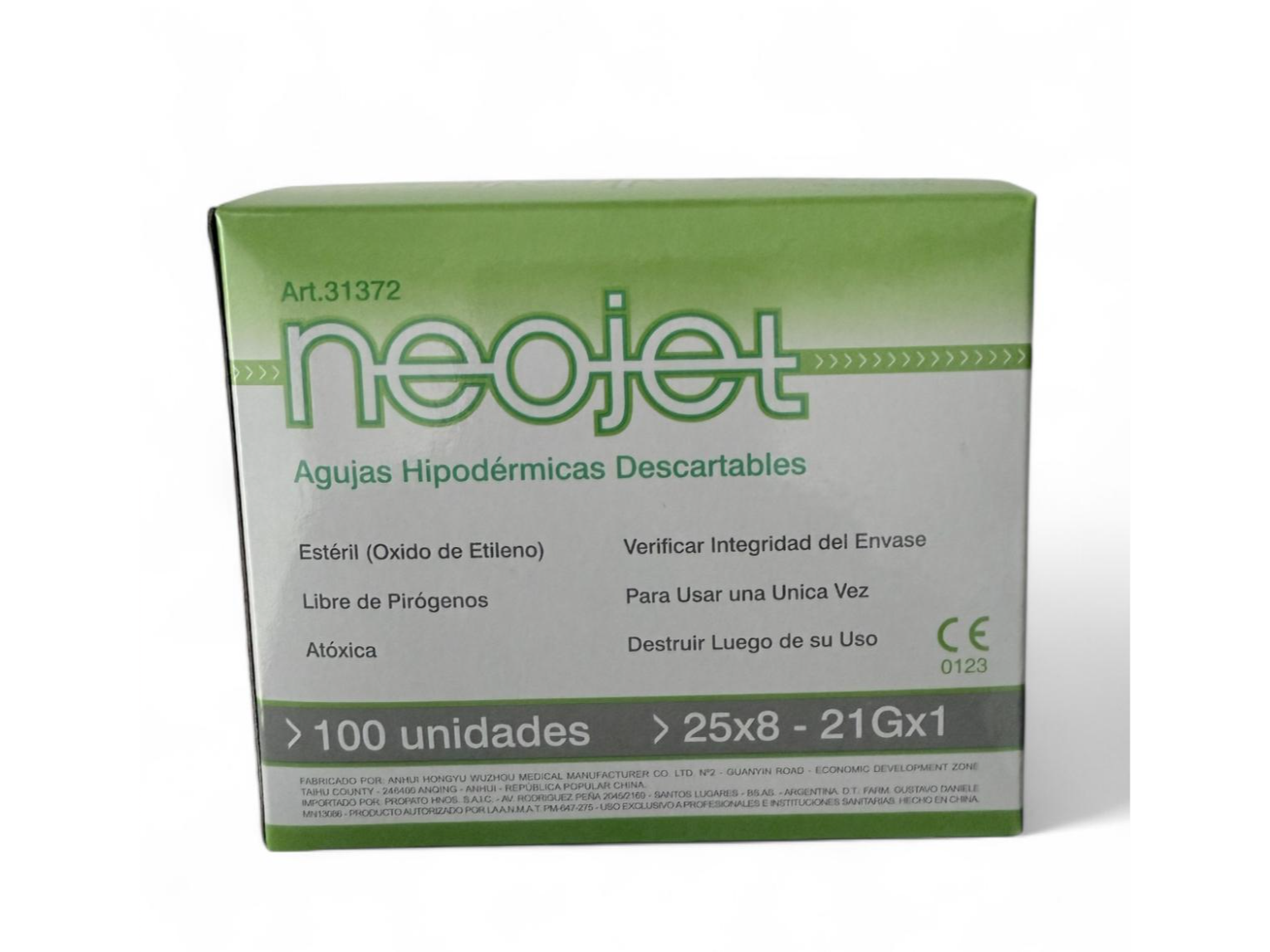 Aguja 21G x  1 x 100 unidades