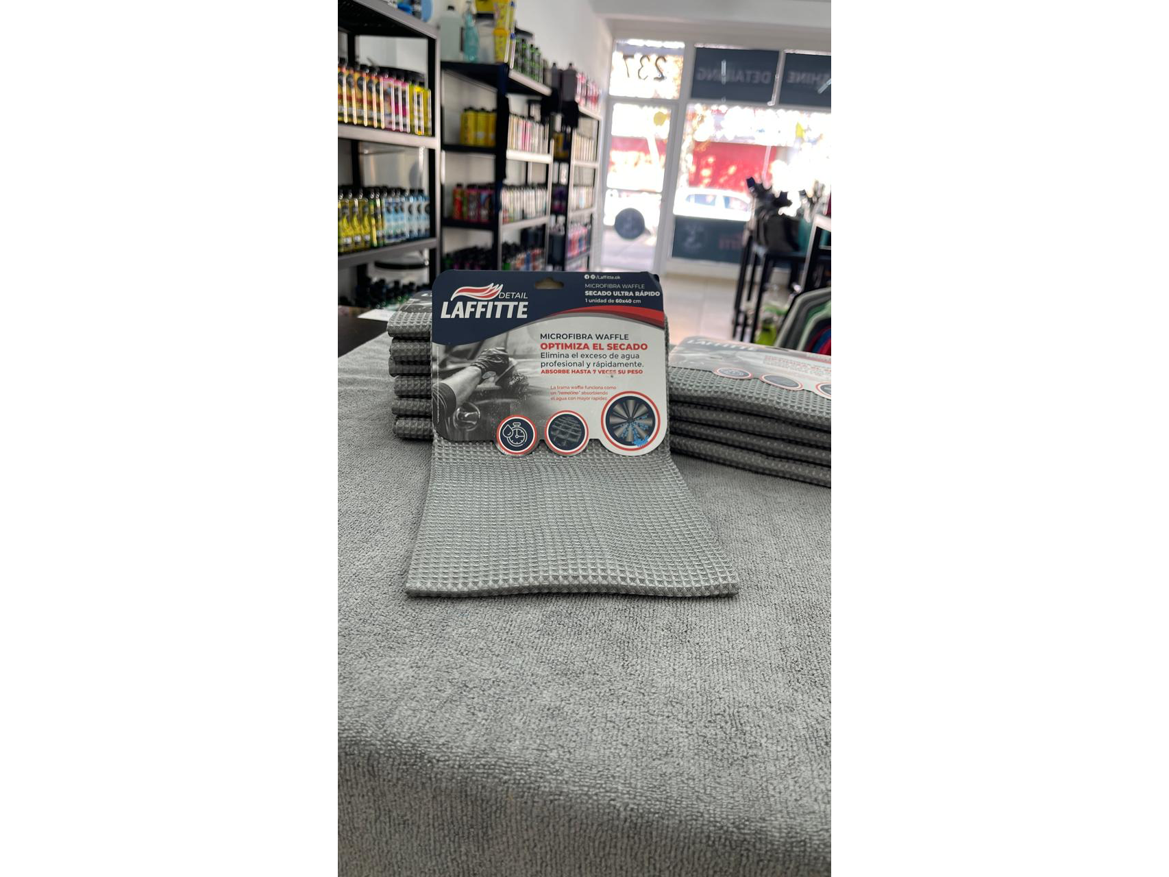 Micro waffle 40x60 gris