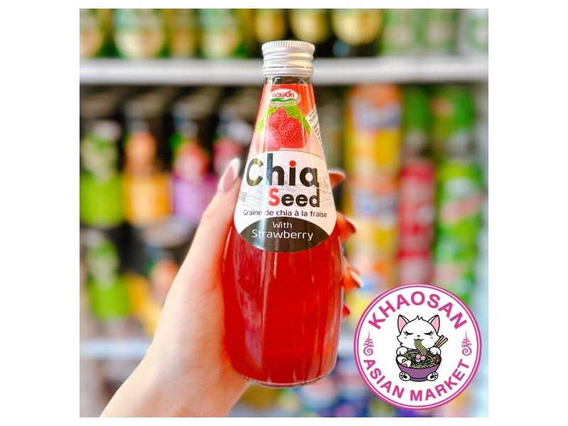 JUGO DE FRUTILLAS CON SEMILLAS DE CHIA