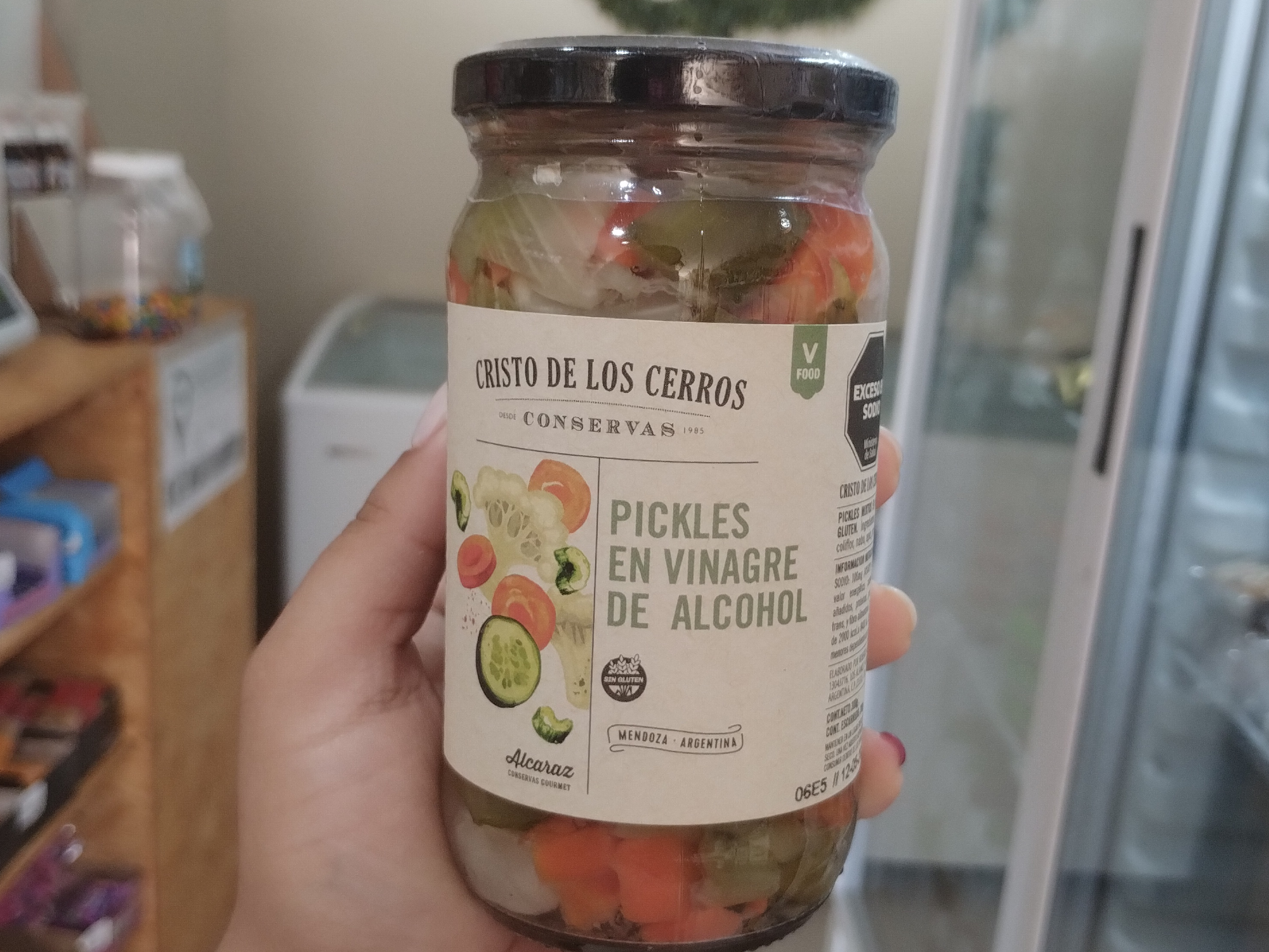 PICKLES EN VINAGRE DE ALCOHOL - CRISTO DE LOS CERROS