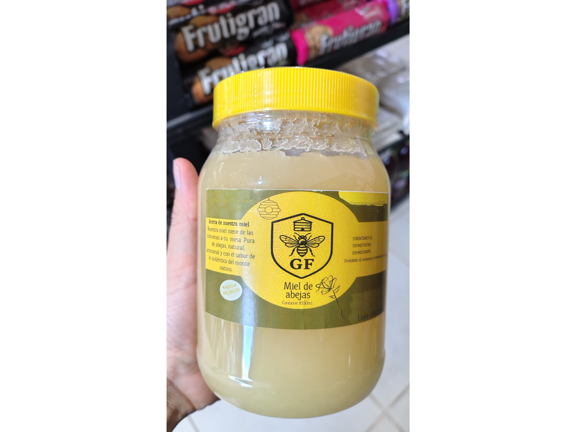 Miel pura de abejas x 1kg de DuoNatural