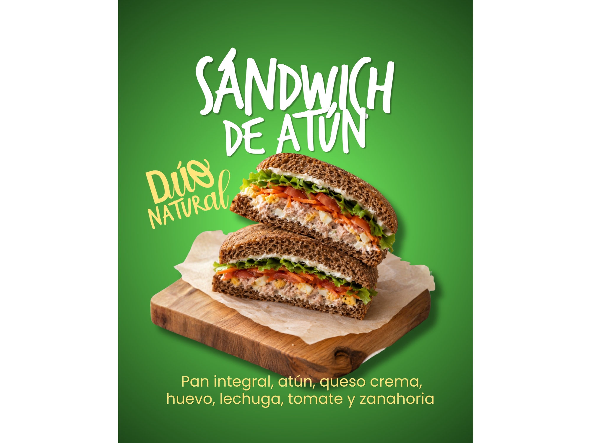 Sandwich de atún de DuoNatural