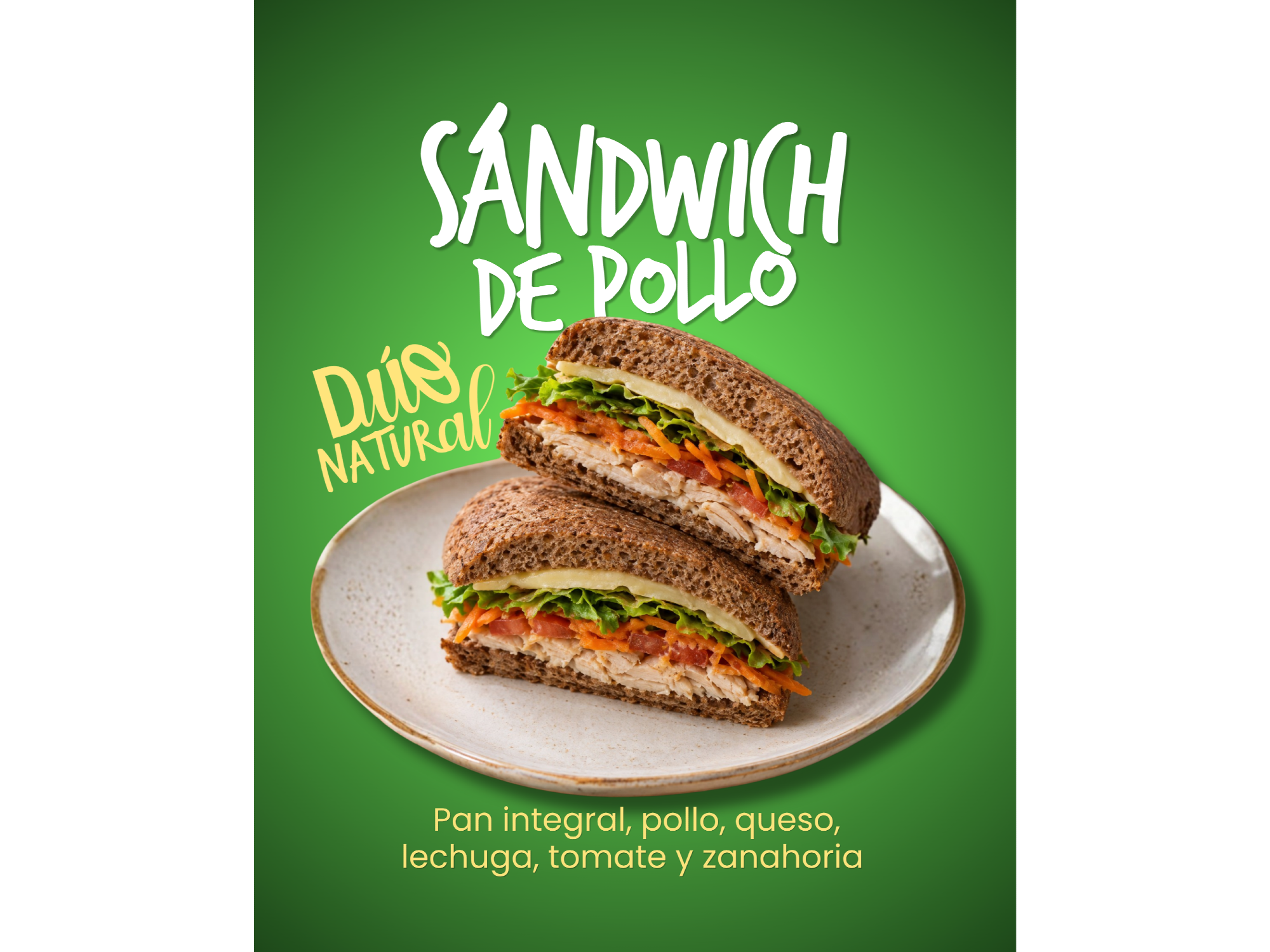 Sandwich de pollo de DuoNatural