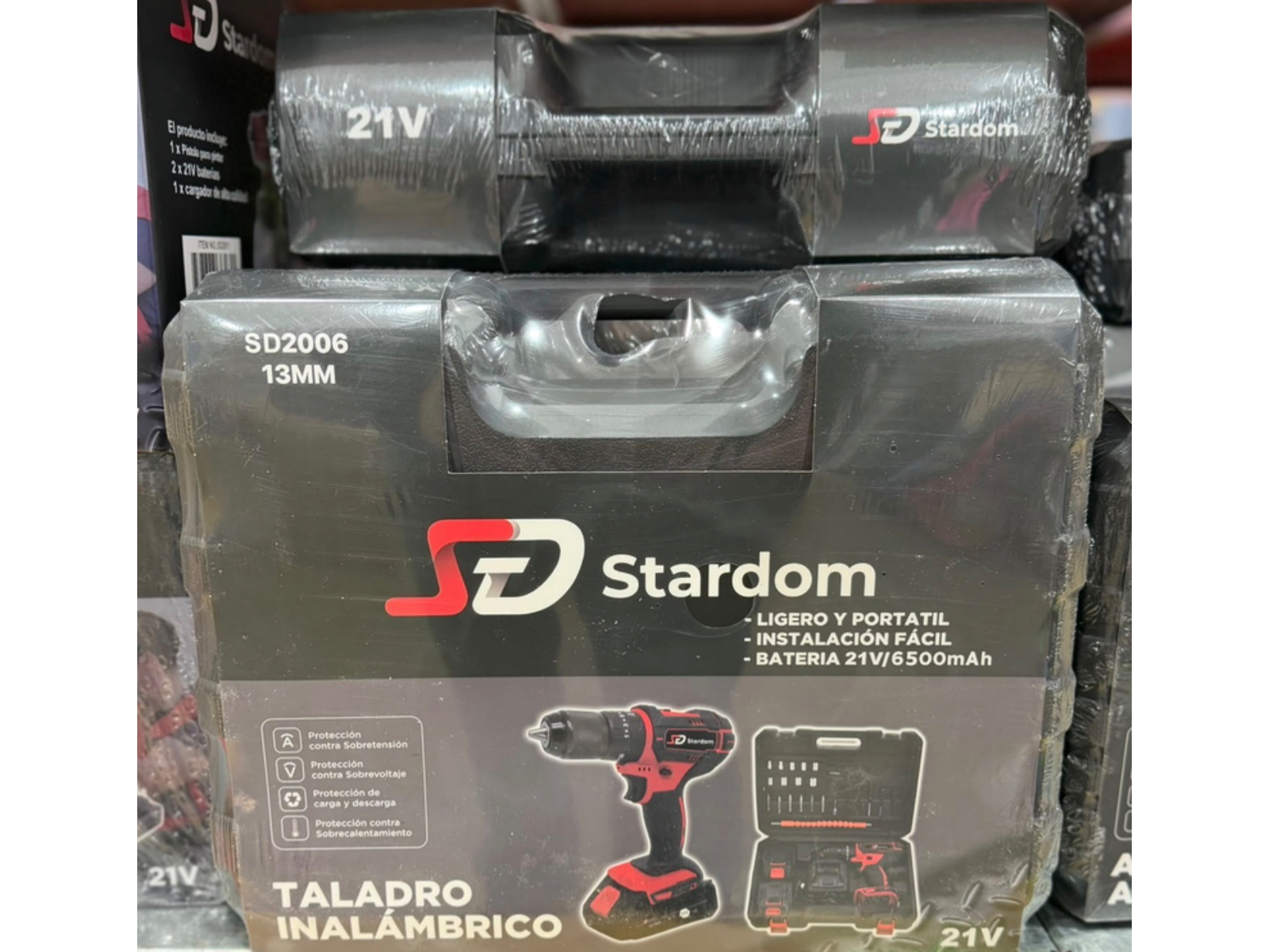 TALADRO INALAMBRICO 21V 13MM STARDOM