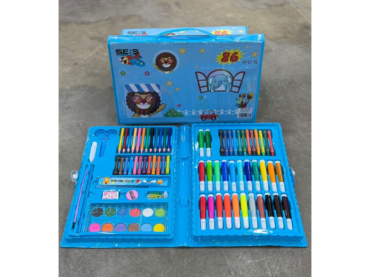 MALETIN DE ARTE INFATIL 86 PIEZAS.