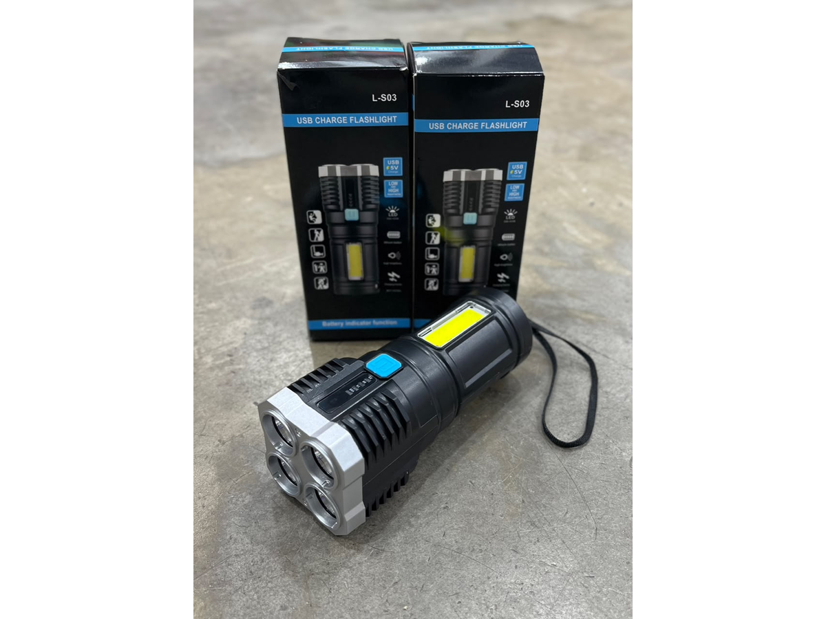 LINTERNA LED RECARGABLE MULTIFUNCION