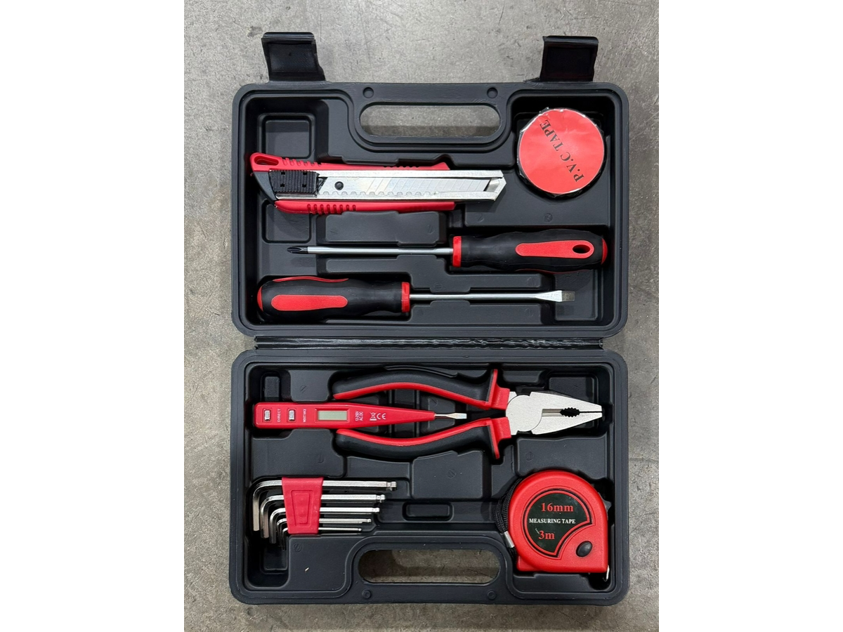 SET DE HERRAMIENTAS 9 PIEZAS EN MALETIN COMPLETO