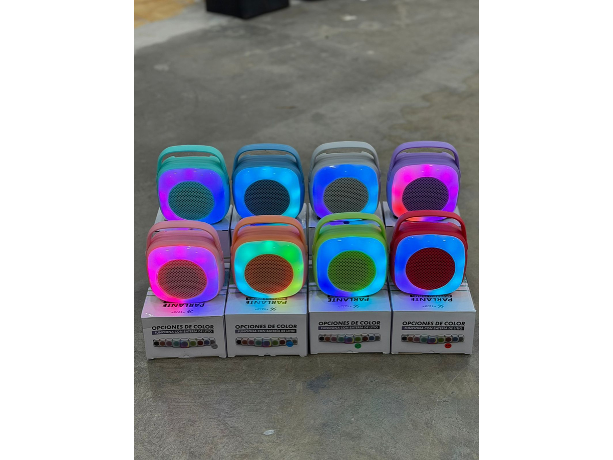 PARLANTE 3" CON LUZ RGB.