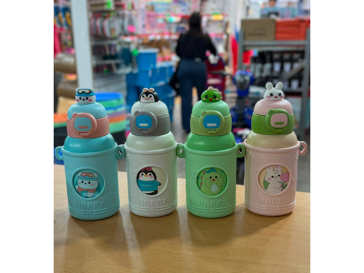 BOTELLA TERMICA INFANTIL OSITO CON FUNDA