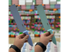 CUCHILLA RECTA KNIFE GRANITO PASTEL