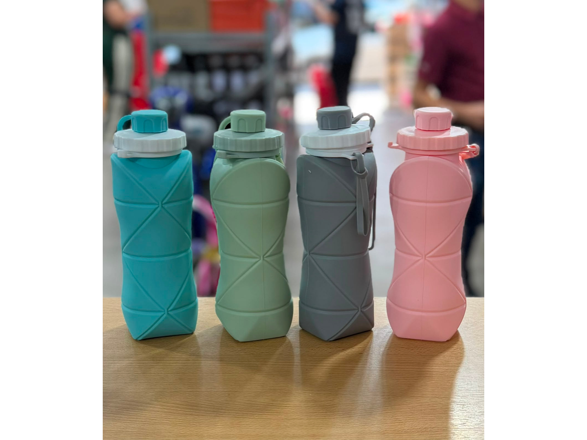 BOTELLA PLEGABLE DE SILICONA 550ML
