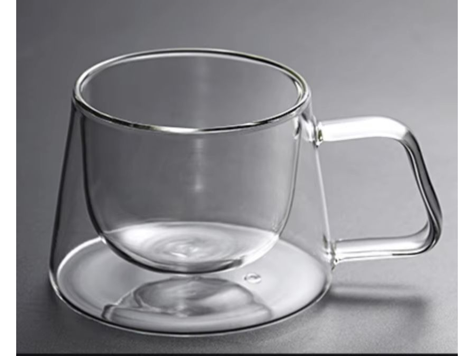 TAZA DE VIDRIO DOBLE FONDO X1.