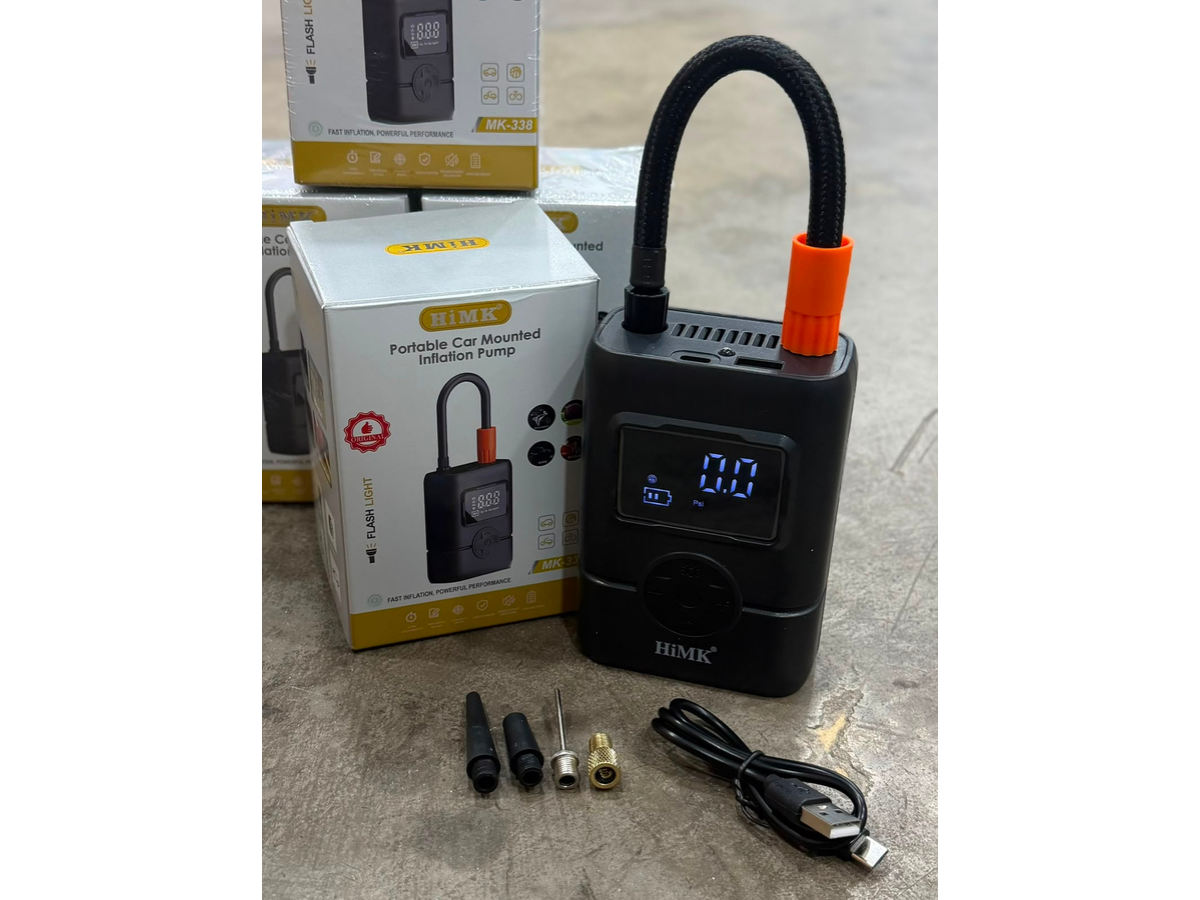 INFLADOR COMPRESOR ELECTRICO PORTATIL RECARGABLE