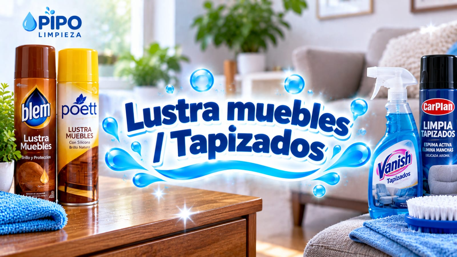 Lustramuebles, Tapizados