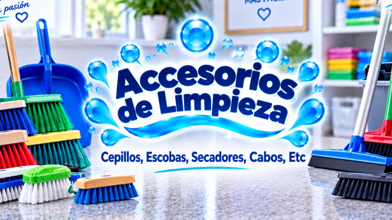 Accesorios de Limpieza (Cepillos, escobas, secadores, cabos etc)