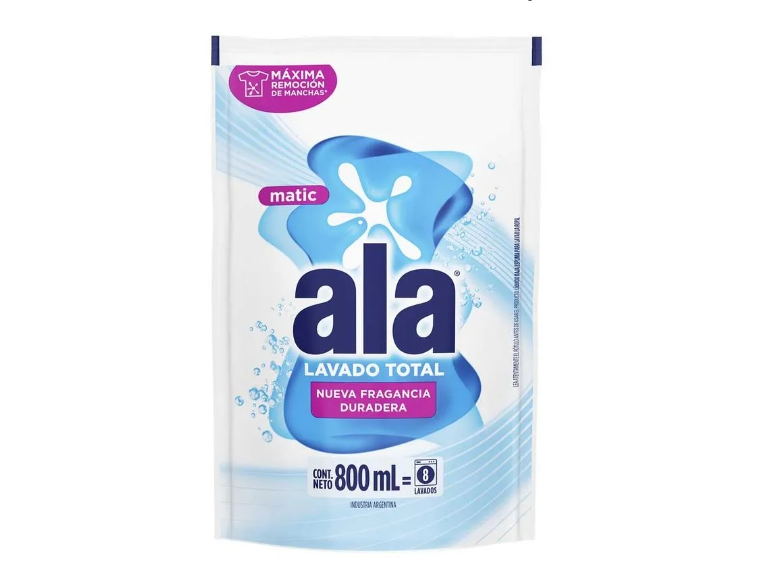 Jabón Líquido Ala x 800 ml D/P Matic