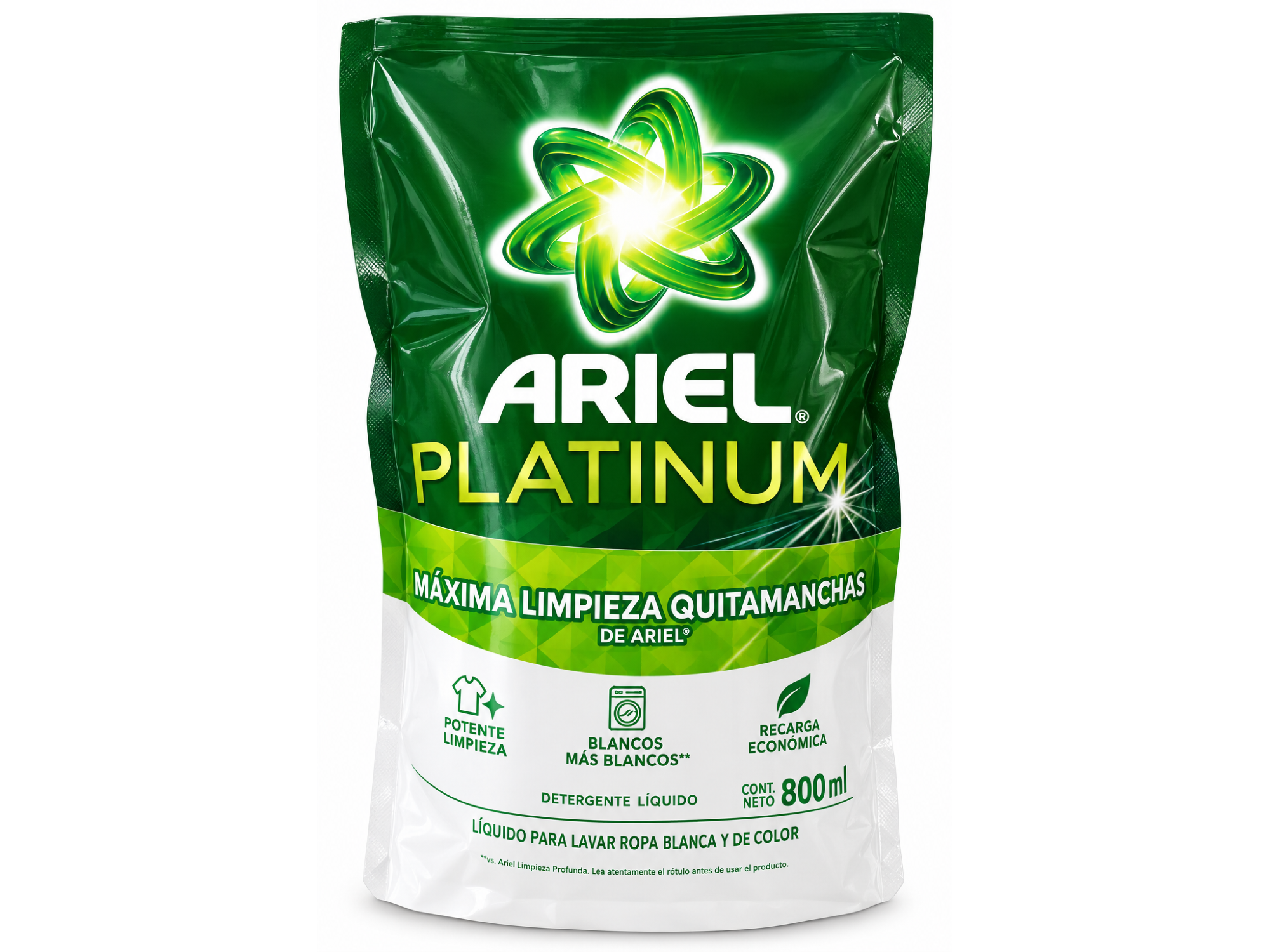 Jabón Líquido Ariel Platinum x 800 ml  D/P