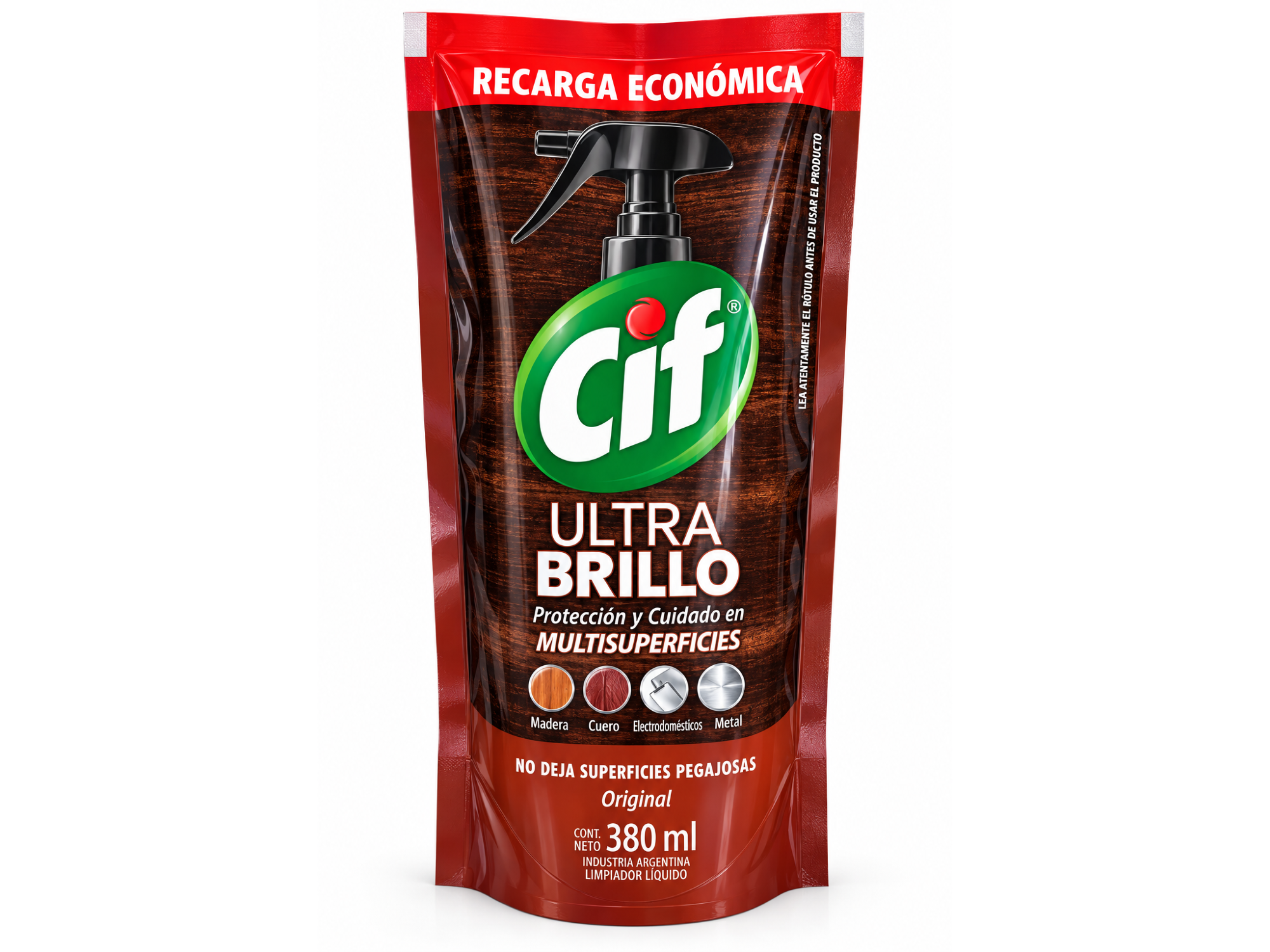 Lustramuebles Liquido Cif 380 ml Repuesto