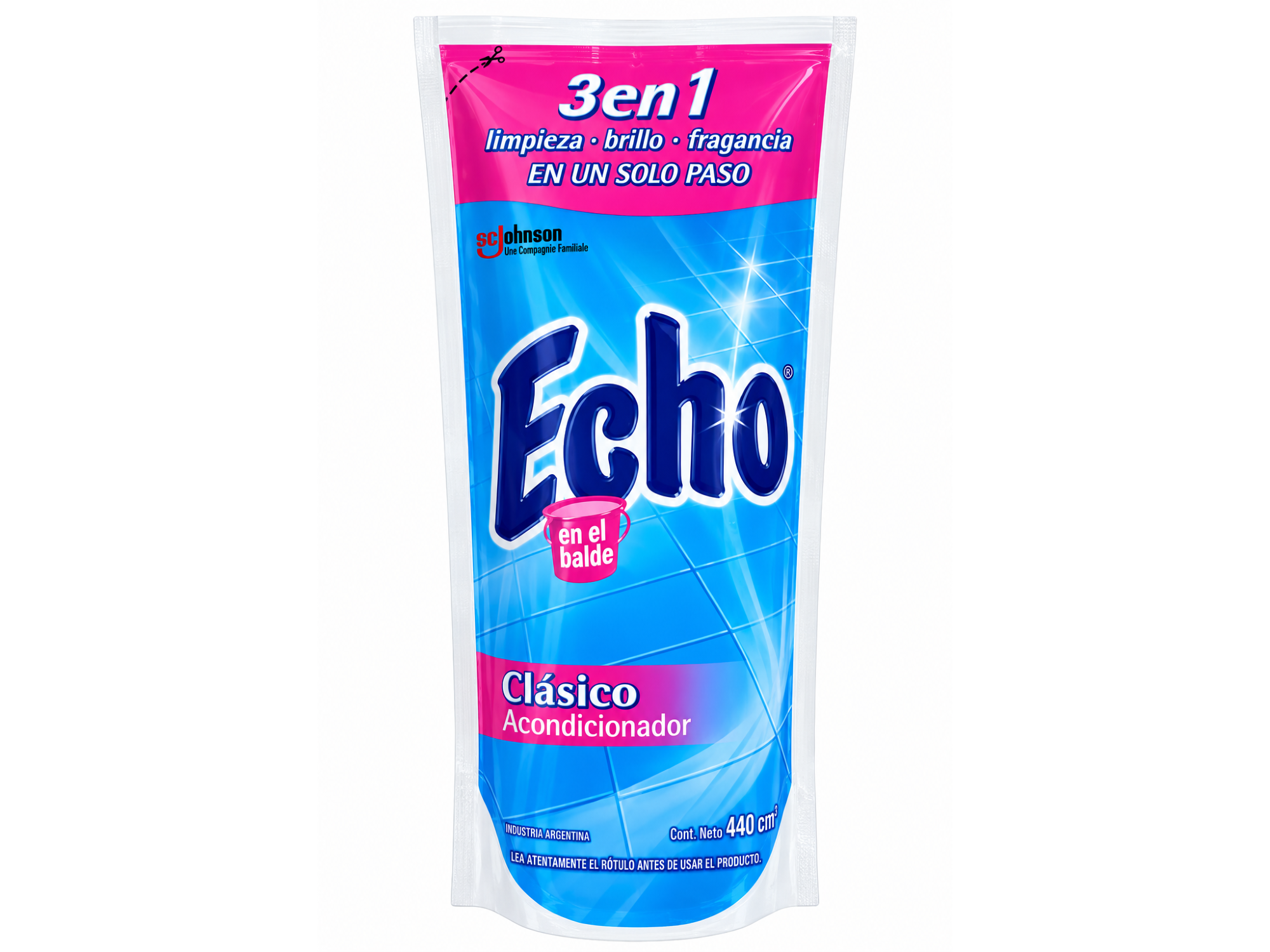 Acondicionador de Piso Echo en el balde x 440 ml