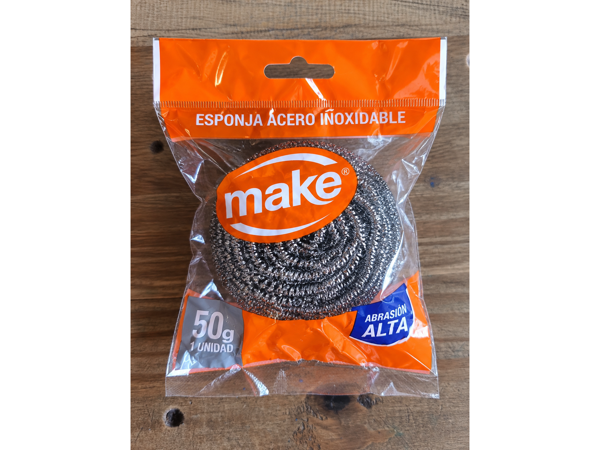 Esponja Acero 50 gr Make