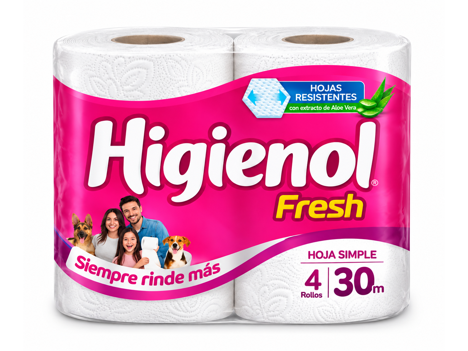 Papel Higiénico Higienol  Fresh 4 x 30 mt