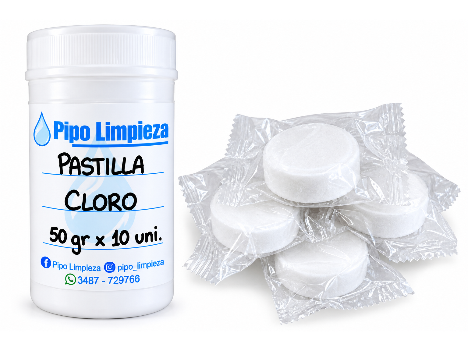 Pastillas Cloro X 50 gr