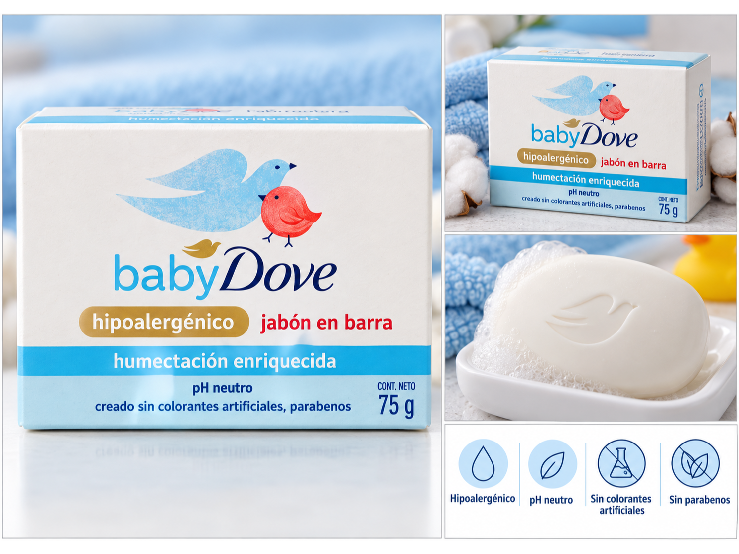 Jabón Dove Baby x 75 gr