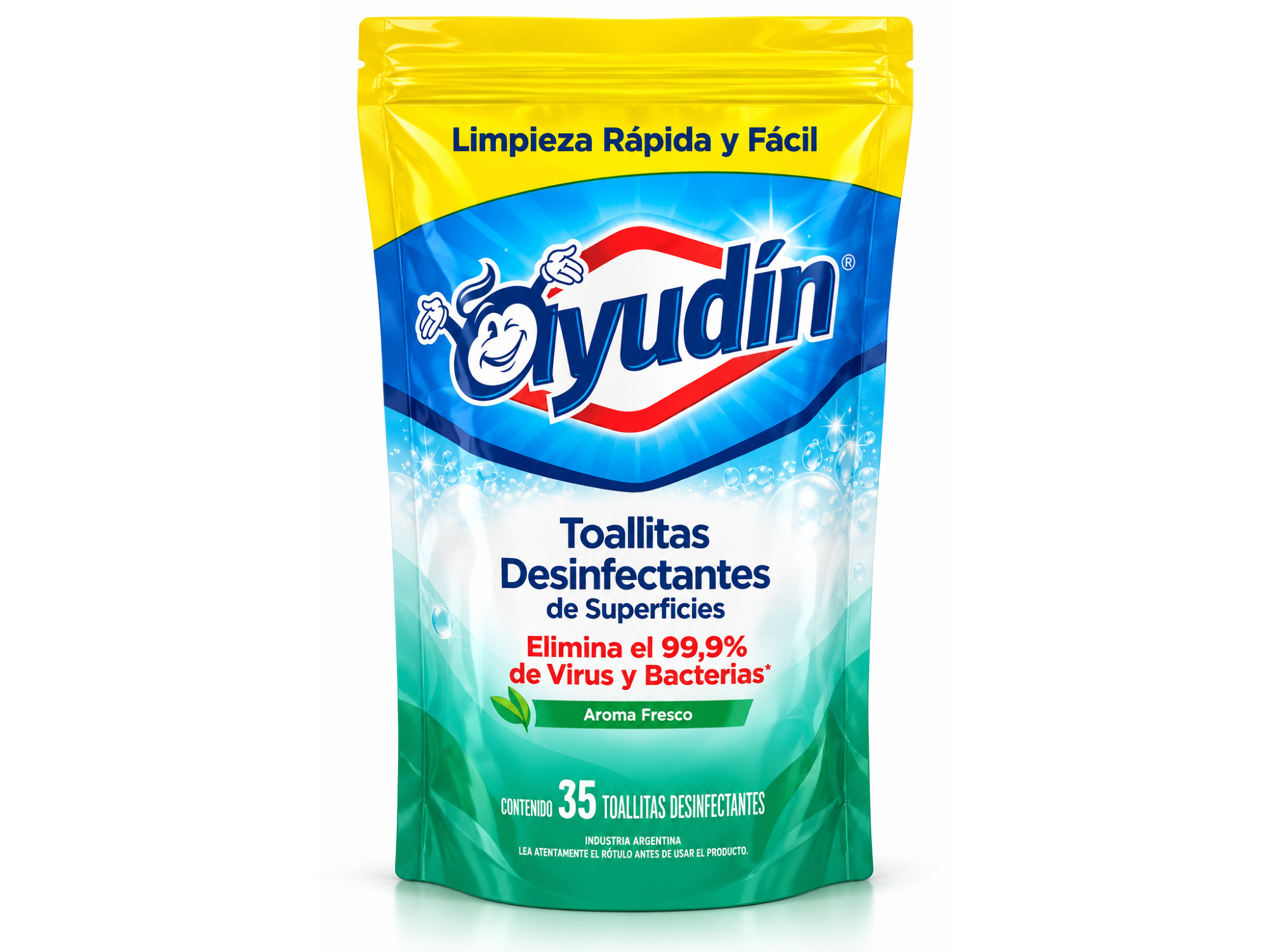 Toallitas Desinfec Ayudin con Lav x 35 uni D/P
