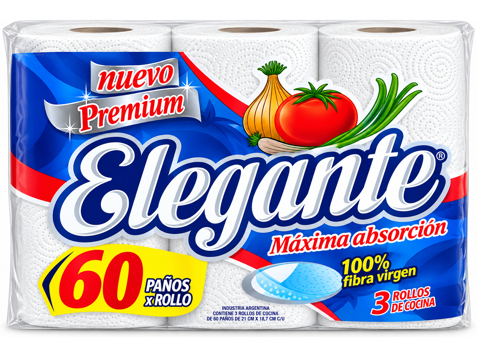 Rollo Cocina Elegante 3 x 60 paños