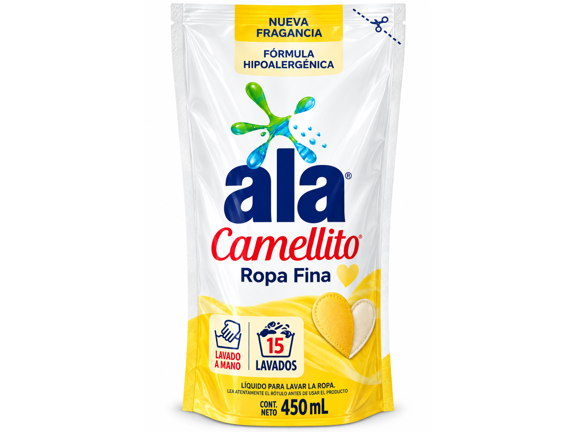 Jabón Líq Camellito Ala x 450ml D/P Lavado a Mano