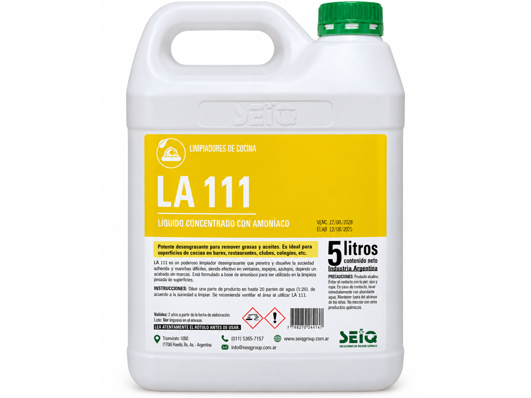 Desengrasante Parrillero LA 111 x 5 lt