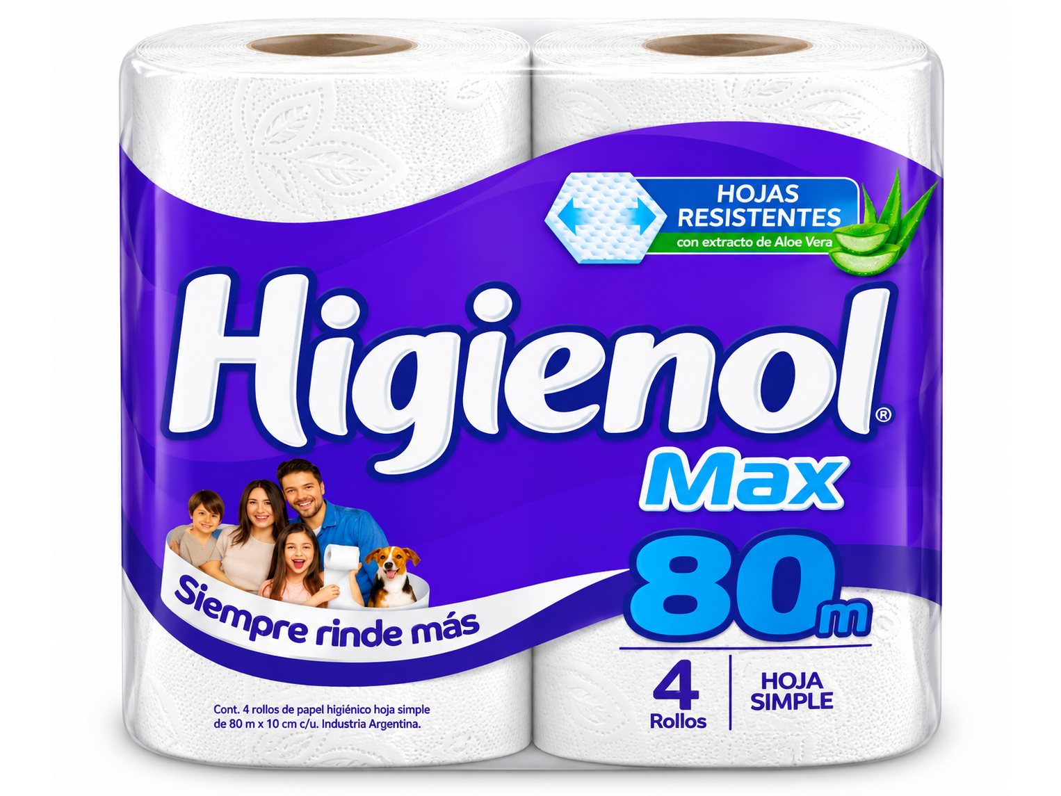 Papel Higiénico Higienol 4 x 80 mt