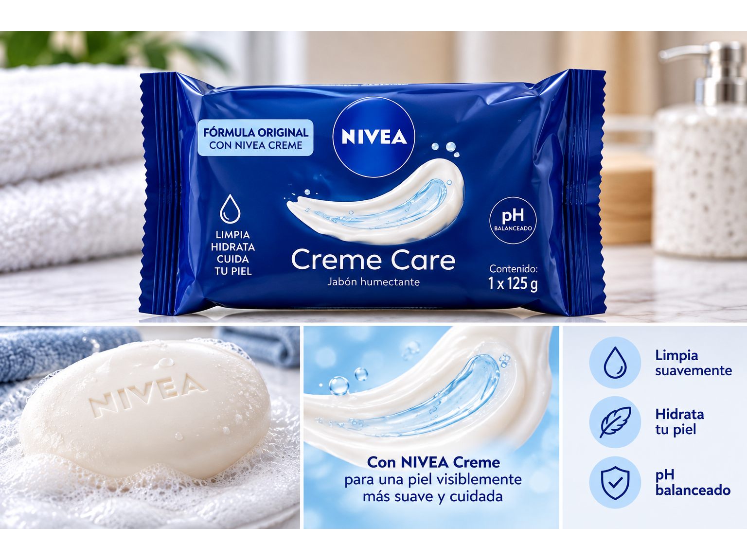 Jabón Nivea Humectante x 125 gr