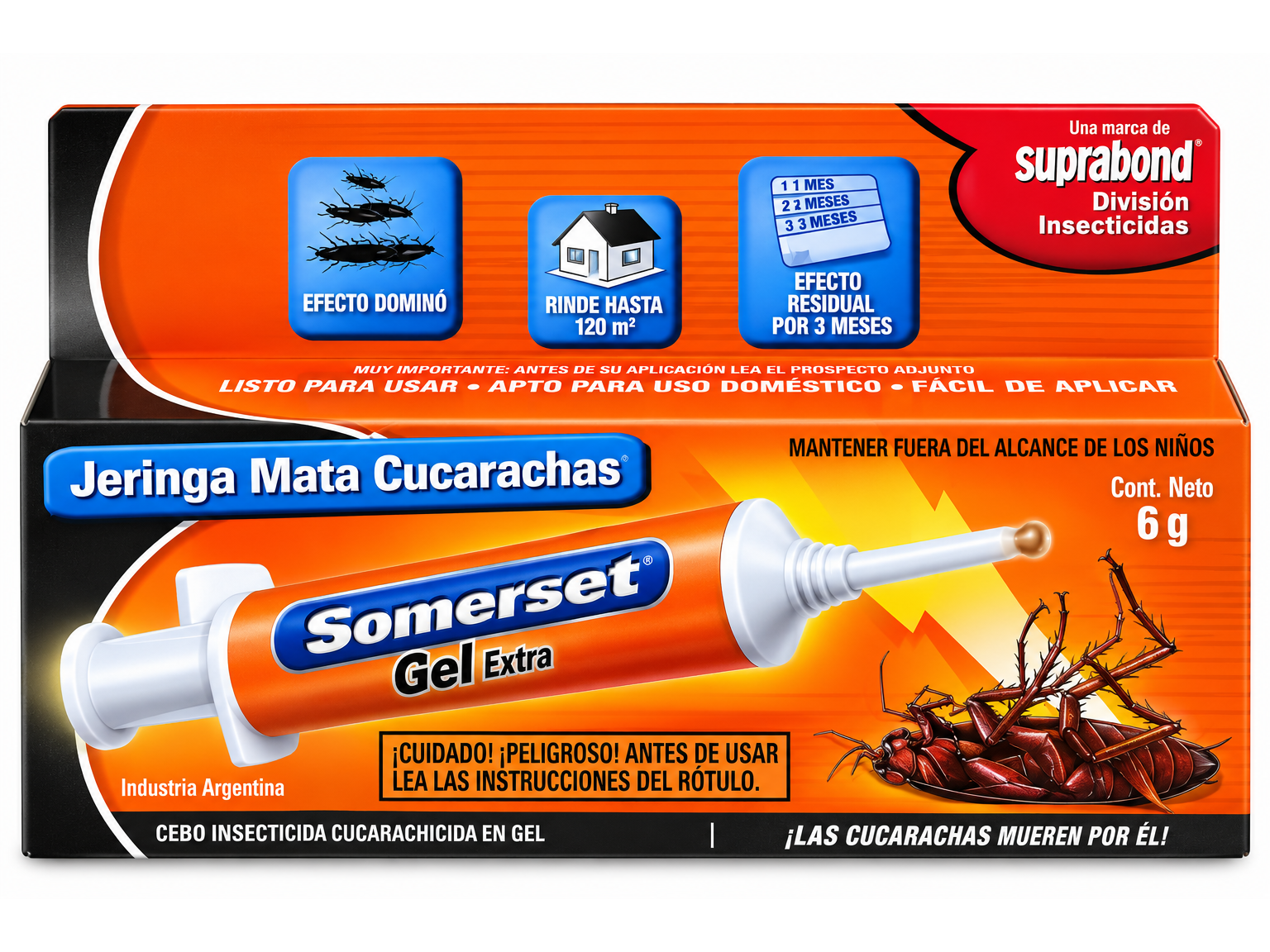 Jeringa para Cucarachas Somerset x 6 gr