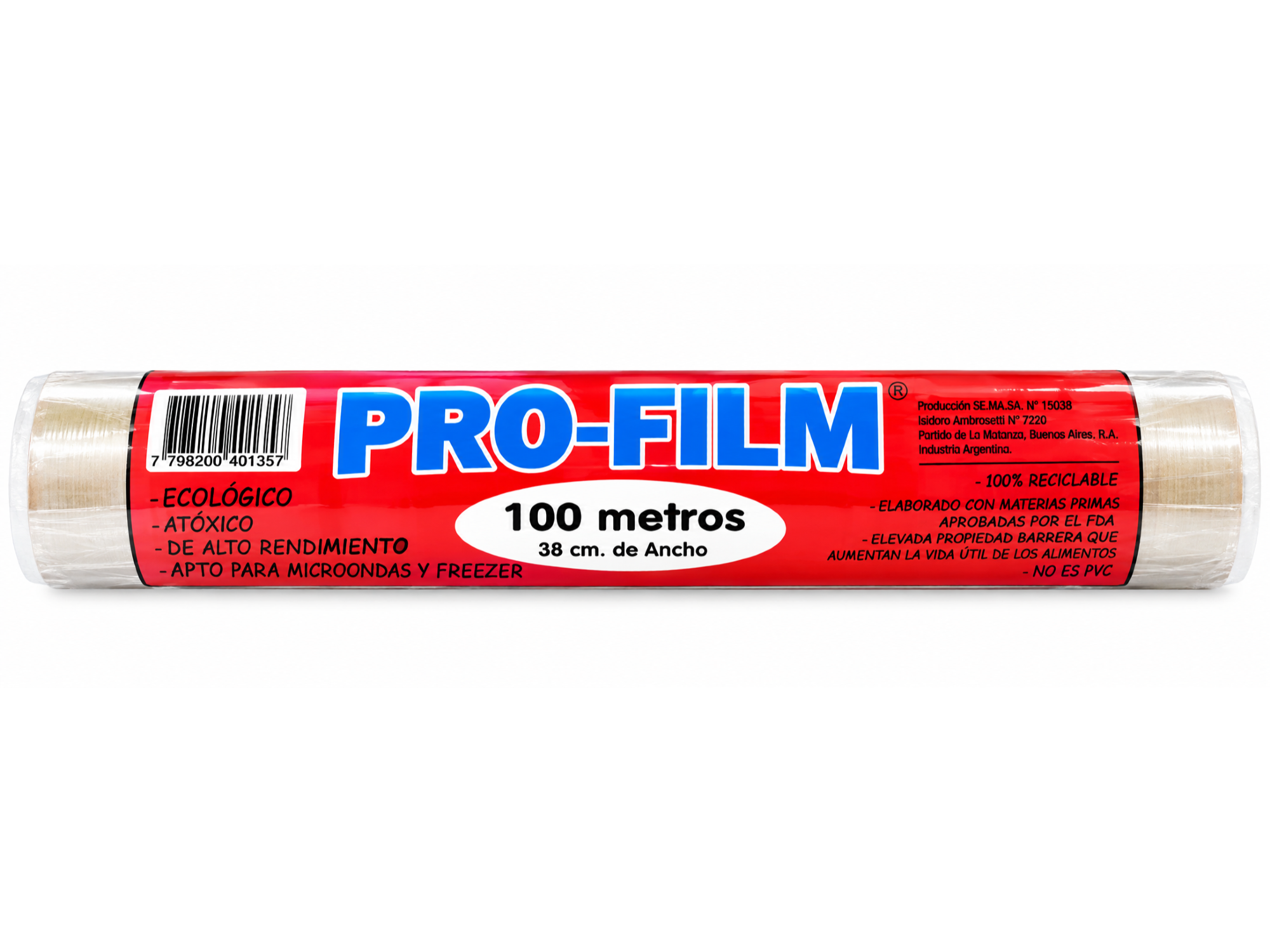 Film Adherente 38 cm x 100 mt Pro-Film