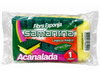 Esponja Acanalada Verde y Amarilla