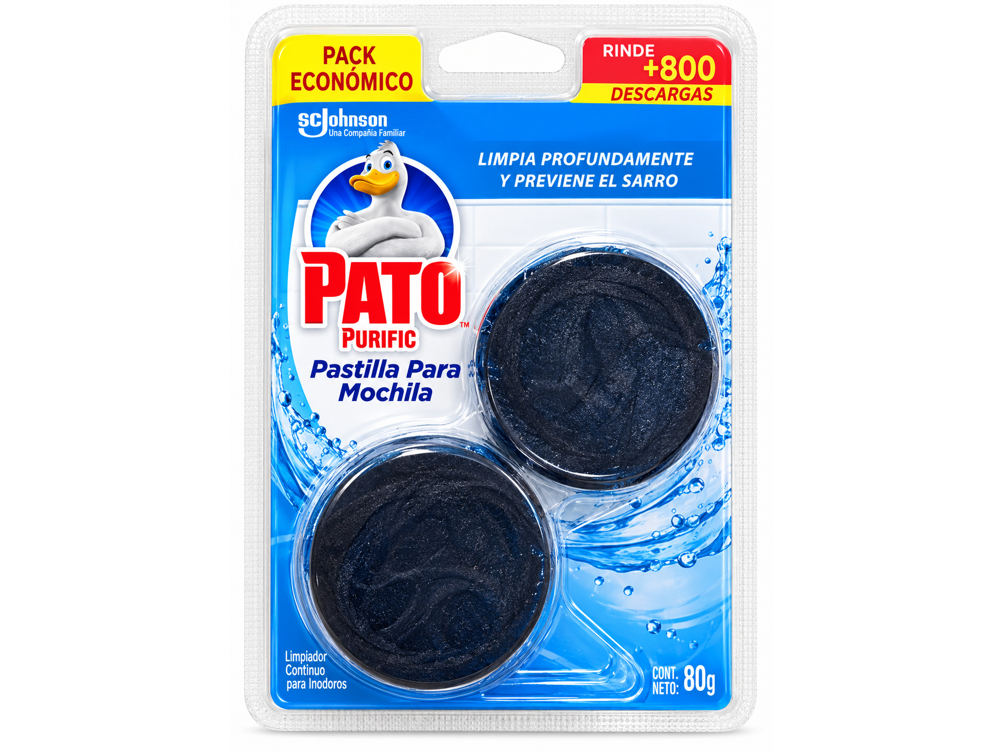 Pastillas para Mochila Inodoros Pato x 2
