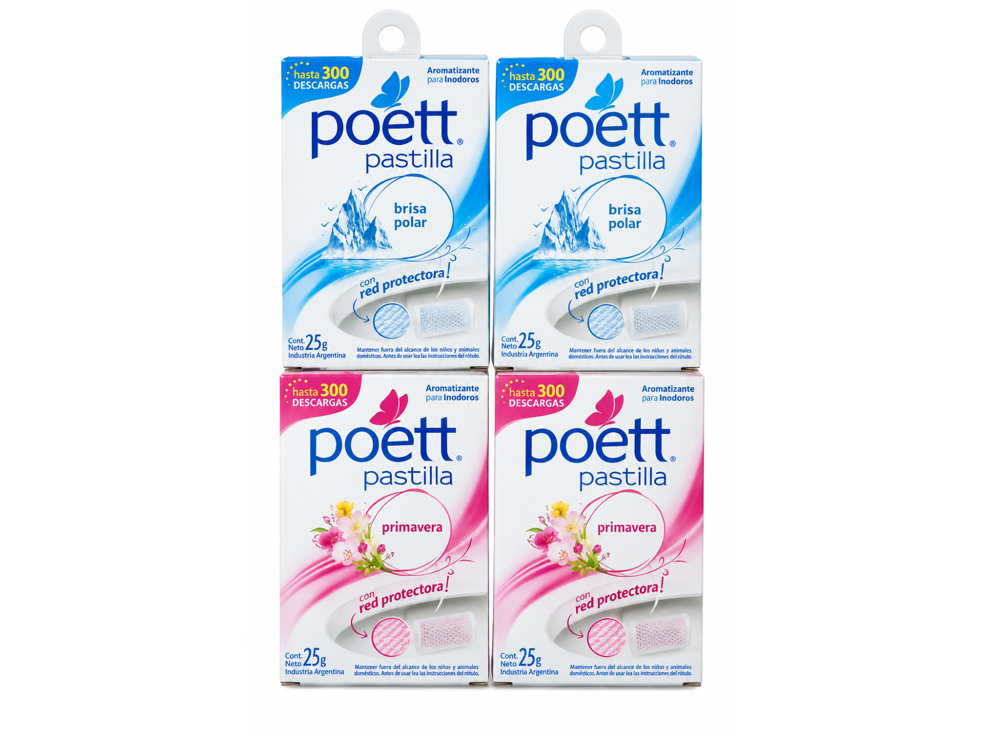 Pastilla con Red Inodoro Poett x 25 gr