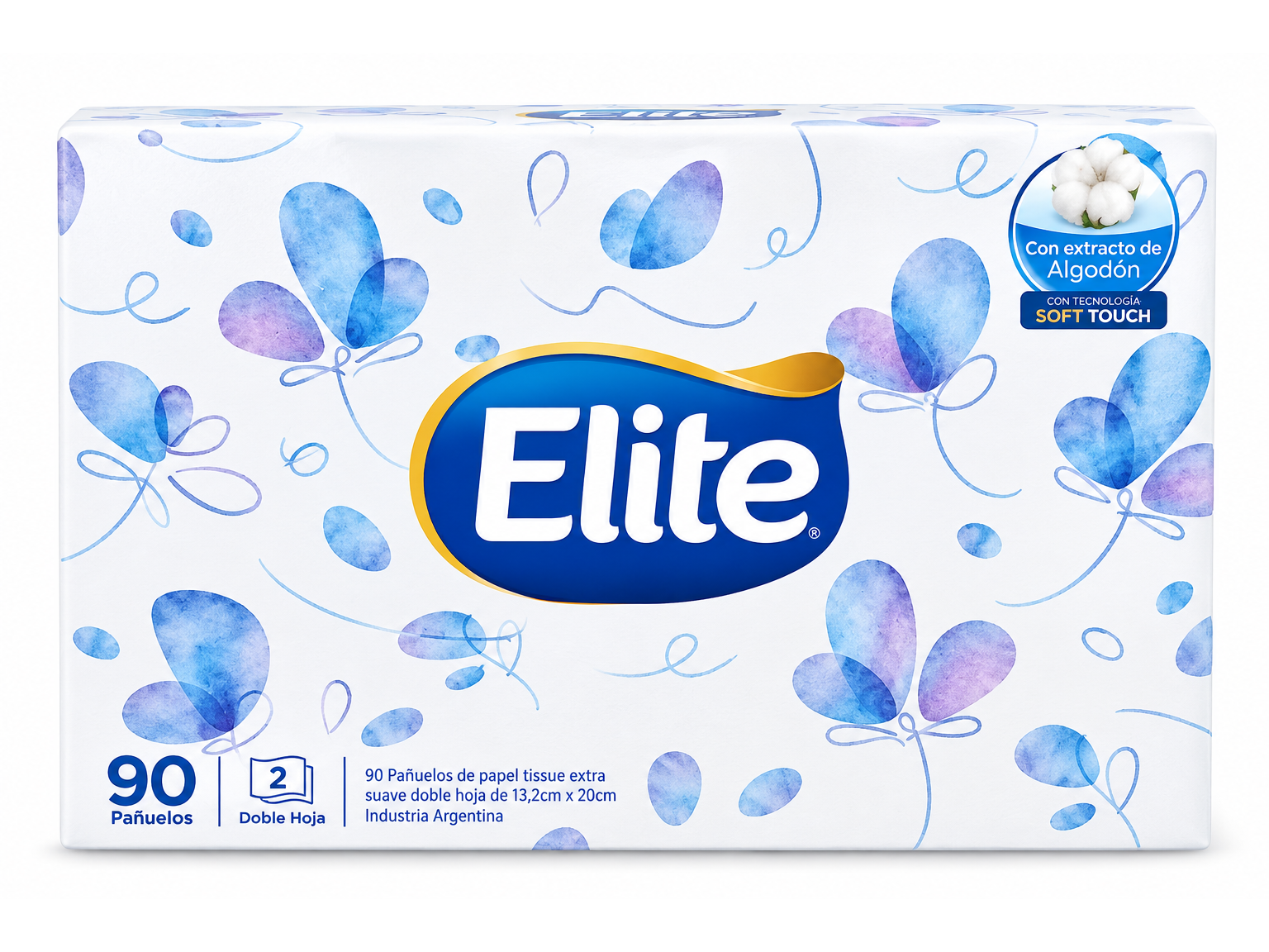 Pañuelos Elite Caja x 90 uni