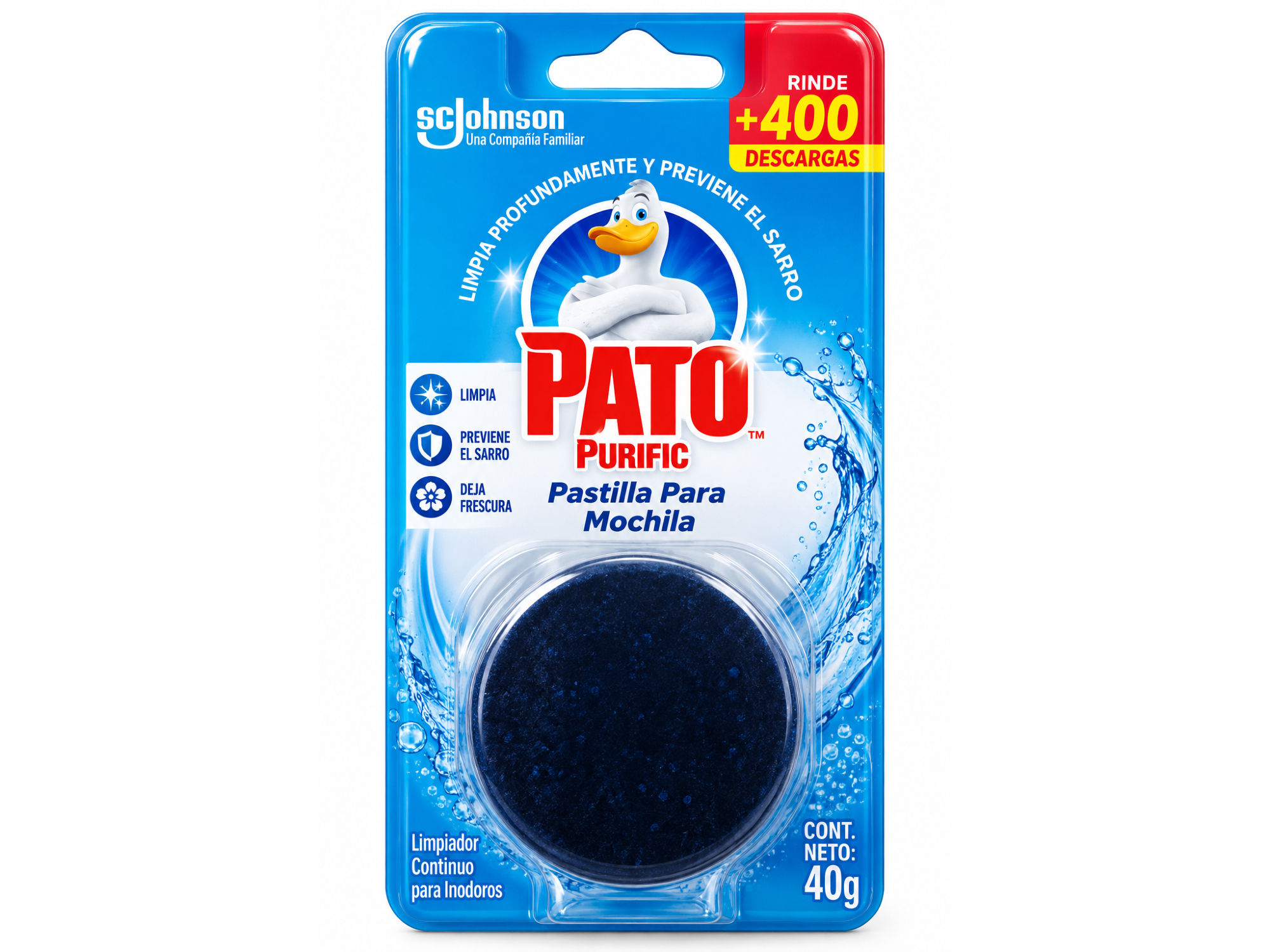 Pastillas para Mochila Inodoros Pato x 1