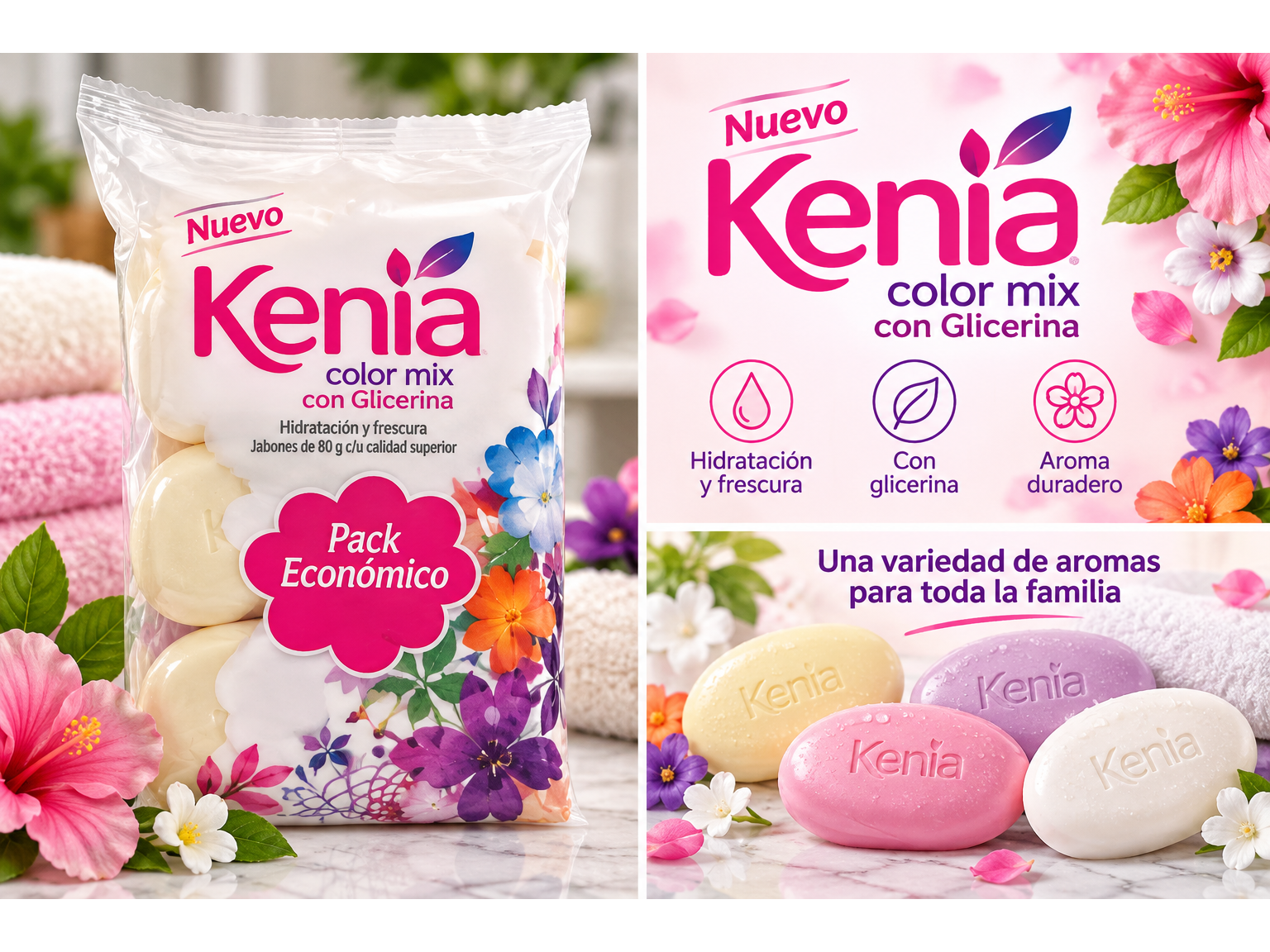 Jabón kenia 3 x 80 gr
